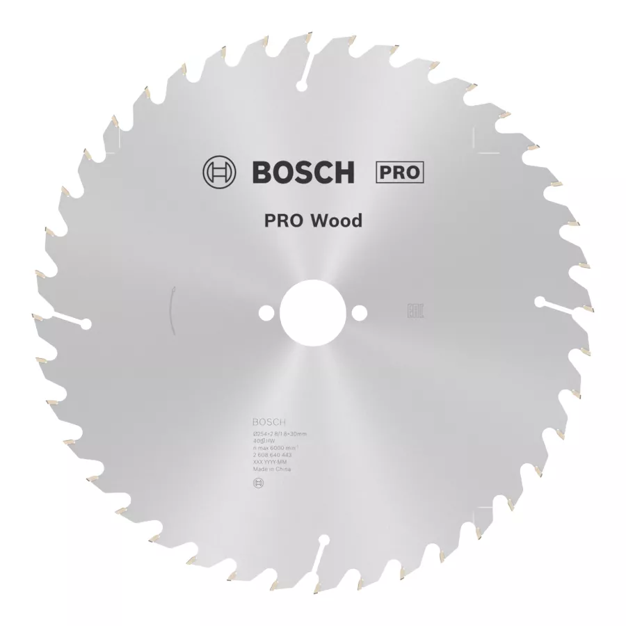 Lame PRO Wood Ø254 x 30mm - 40 dents BOSCH scie circulaire table